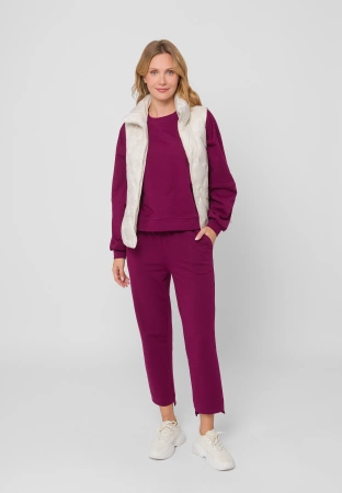 Bluza dresowa w kolorze bordowym