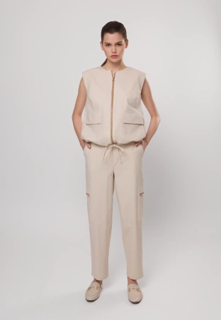 Bawełniane spodnie z kieszeniami