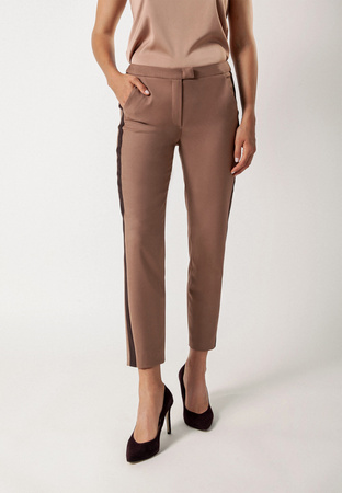 Brązowe cygaretki z lampasem