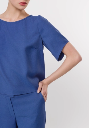 Bluzka z krótkim rękawem z wiskozą