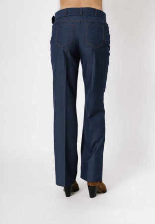 Szerokie spodnie a'la jeans z wiskozą