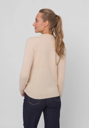 Beżowy półgolf 100% wełna