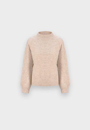 Beżowy sweter z alpaką