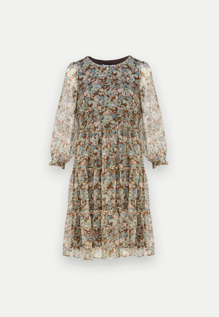 Zwiewna sukienka w drobne kwiatki