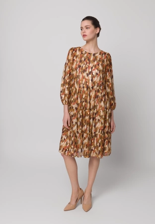 Sukienka w złote liście