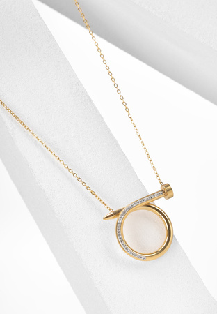 Naszyjnik z zawieszką z cyrkoniami