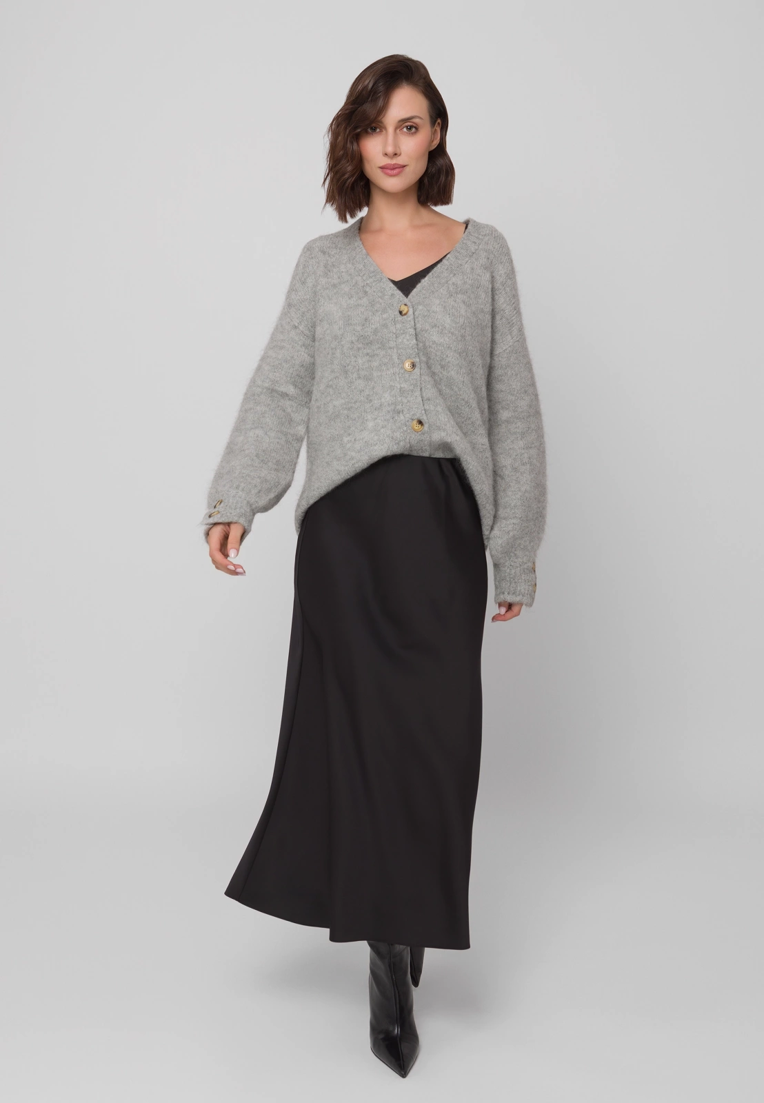 Długa czarna spódnica