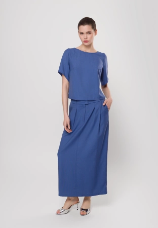 Długa spódnica z wiskozą