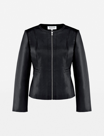 Skórzana kurtka na suwak