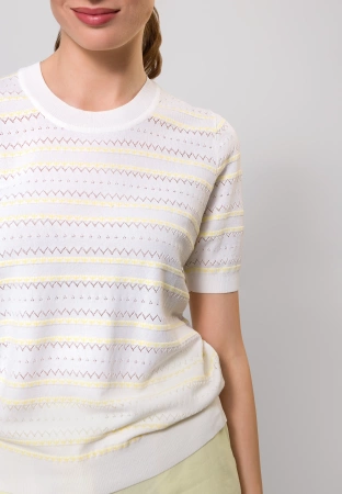 Dzianinowa bluzka w żółte paski