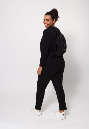 Bawełniane spodnie dresowe w kolorze czarnym