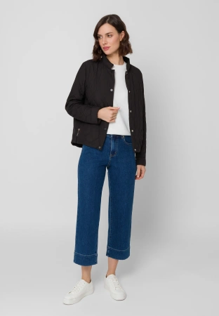 Czarna pikowana kurtka