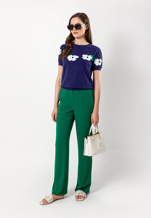 Lejące zielone spodnie