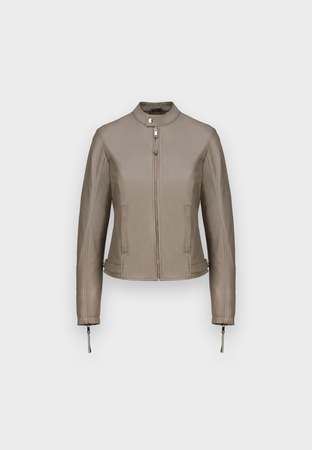 Skórzana kurtka na suwak