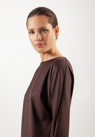 Sukienka w czekoladowym kolorze