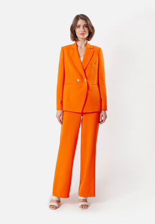 Dwurzędowy żakiet w pomarańczowym kolorze