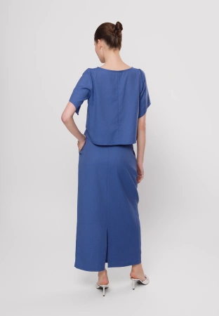 Bluzka z krótkim rękawem z wiskozą