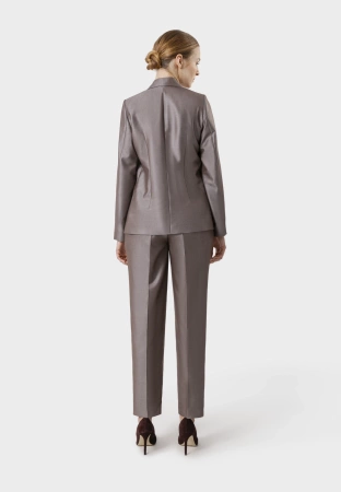 Żakiet z połyskiem w kolorze kamiennego beżu