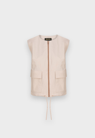 Bawełniana kamizelka na suwak