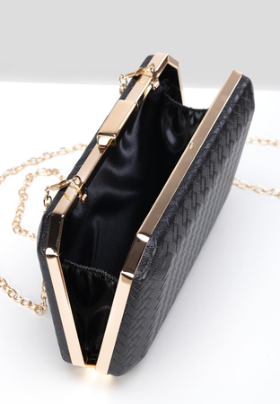 Wizytowa torebka w kolorze czarnym