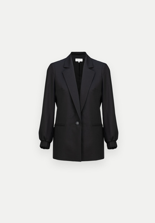 Elegancki czarny żakiet z mankietami