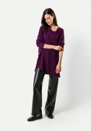 Fioletowa tunika oversize