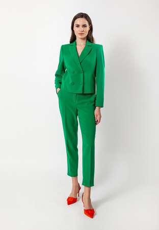 Krótki zielony żakiet