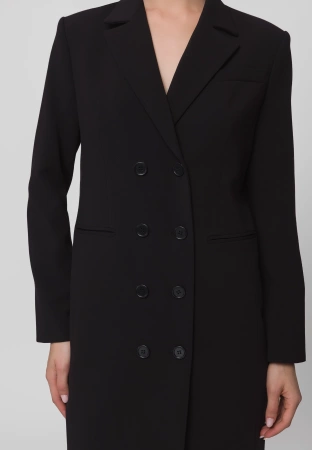 Czarna żakietowa sukienka