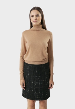 Prosta spódnica ze złotą nitką