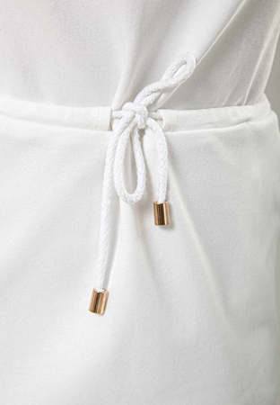 Biała dresowa sukienka