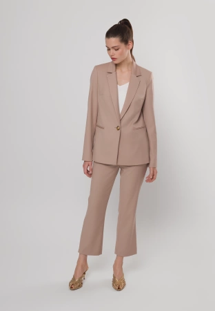 Beżowe spodnie z wiskozą