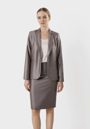 Spódnica z połyskiem w kolorze kamiennego beżu