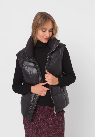 Puchowa kamizelka z naturalnym wypełnieniem