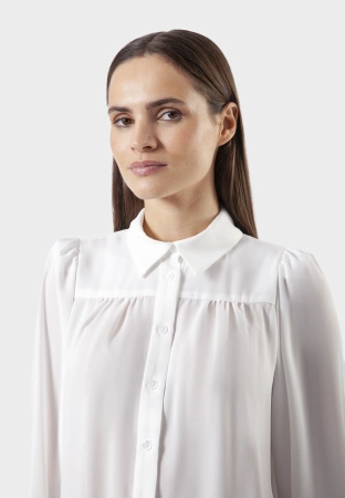 Ecru koszula z bufkami