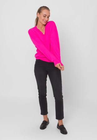 Kaszmirowy sweter w kolorze różowym