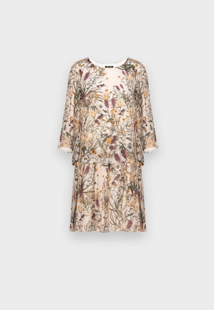 Wiskozowa sukienka w kwiatowy wzór