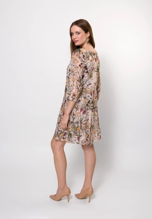 Wiskozowa sukienka w kwiatowy wzór