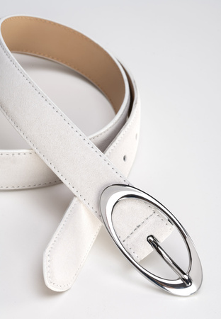 Skórzany pasek zamszowy