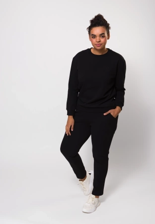 Bawełniane spodnie dresowe w kolorze czarnym