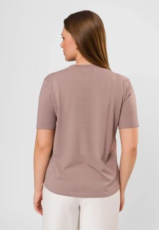 Beżowa bluzka z wiskozą