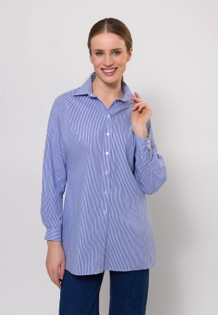 Koszula w paski z kimonowymi rękawami