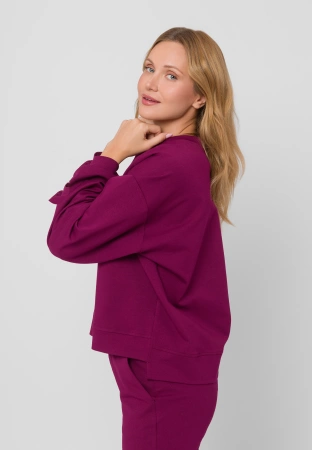 Bluza dresowa w kolorze bordowym