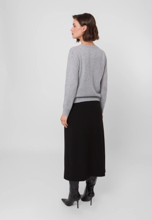 Długa trapezowa spódnica