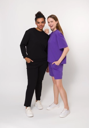 Bawełniane spodnie dresowe w kolorze czarnym