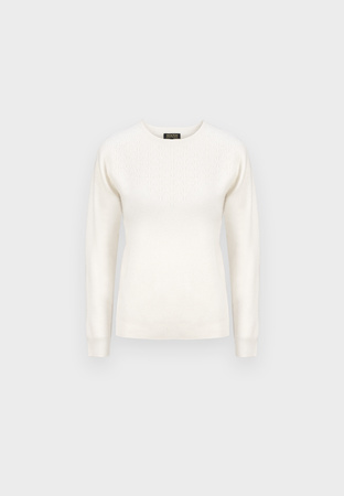 Wełniany sweter w kolorze ecru