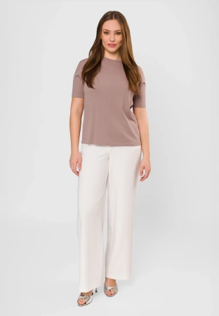 Beżowa bluzka z wiskozą