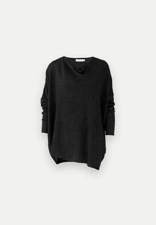 Czarna tunika oversize