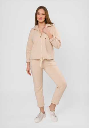 Bawełniana bluza w beżowym kolorze