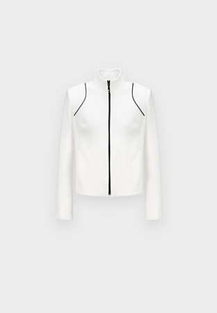 Dopasowana kurtka zapinana na suwak