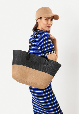 Dzianinowa sukienka w paski